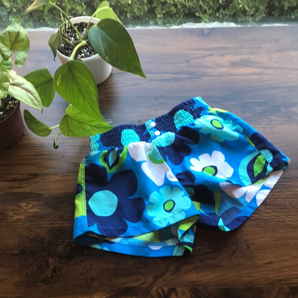 Boys 2T water shorts with aquatic design